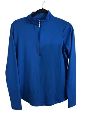Jofit Blue Zip-Front Active golf Pullover